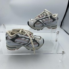 ProSpirit Shoes Toddler Size 7 White Gray Pink Athletic Running Lace Up Sneakers