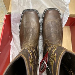 Justin SK4681 Kids Boots Size 2/D Width Cattleman Brown NIB