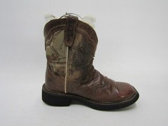 Justin Gypsy Little Kids Youth Size 12.5 D Camo Brown Leather Cowboy Boots