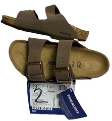 Birkenstock Arizona Kids BS Sandals Brown Buckle Sz US 2 Narrow 33 EU New W/Box