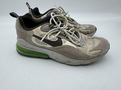 Nike Air Max 270 React GS BQ0103-102 WhiteGrey Green Heel Size 5.5Y EUC