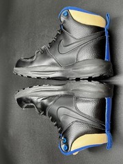Size 2 – Nike Manoa LTR Black/Black-Sesame-Game Royal Kids Boots Shoes