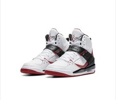 Nike AIR JORDAN Flight 45 High GS White Red Black 524865-130 SIZE 6.5youth=8 Wom