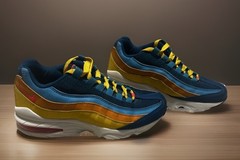 Nike Air Max 95 GS Flash Crimson Lagoon CJ9989-300 size 4Y