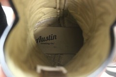 Austin Trading Co Youth Boys size 5 brown and gold cowboy boots