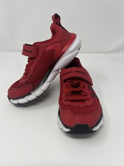 Under Armour Kids Assert Red Adjustable Running Shoes Sneakers Size 11K