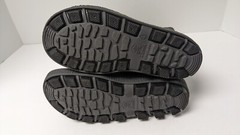 Kamik Riptide Waterproof Rain Boots, Black/Charcoal, Big Kids 4 M