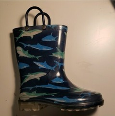Youth Rain Boots With Light Up Heels