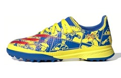 Adidas X GHOSTED Abrasion Resistant Low top Kids Soccer Shoes Blue Yellow GZ8705