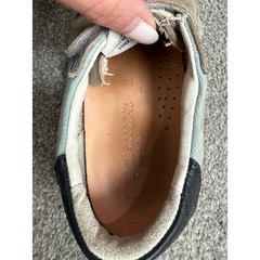 Golden Goose Old School Palm Tree Blue Canvas Suede Sneakers Kids EU 31