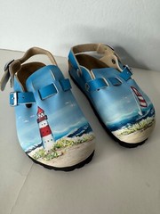 Birkenstock Birki’s Child Kay Lighthouse Birko Flor Mules EU 28 C 10