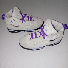 Air Jordan True Flight High Base Grey Purple Venom – 343796-052