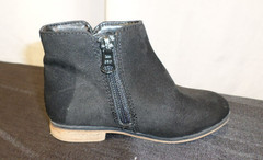 DESIGNER CAT & JACK NON MARKING SIDE ZIP PLAY ANKLE BLACK BOOTS TODDLER SIZE 9