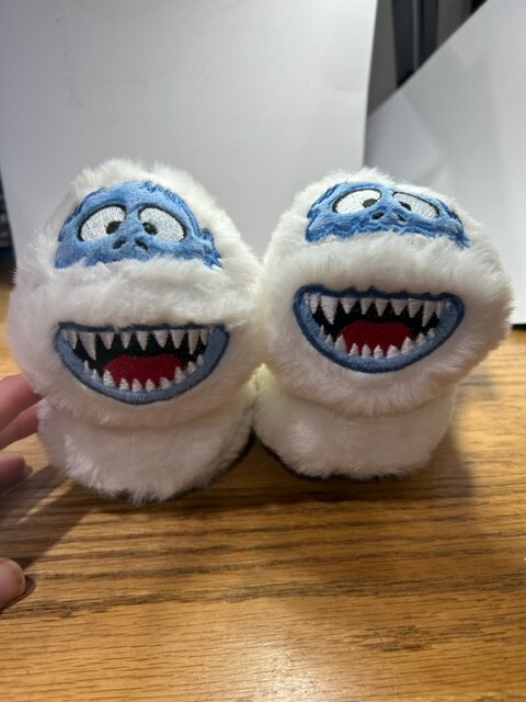 Bumble Snowman From Rudolph Red Nosed Reindeer Series Kids Slippers , Sz 5-6
