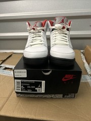 Jordan 5 Retro Fire Red Silver Tongue Gs Size 5y 440888 102