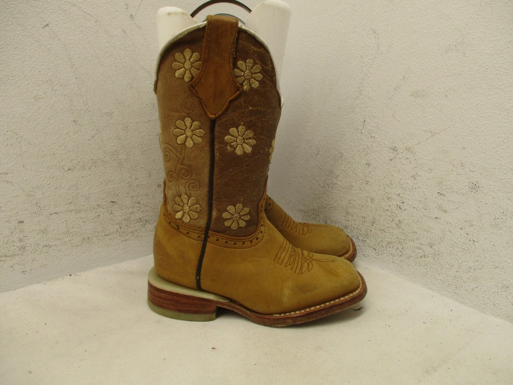 Old Corral Little Kids Toddler Brown Leather Western Cowboy Boots Mexico Size 15