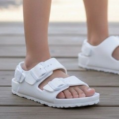 Birkenstock Kid Size 29 US 11-11.5 White Milano Essentials Waterproof EVA Sandal