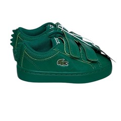 Lacoste Unisex Straight Set Lace Spc Black Sneaker (Little Kid), Size 5 NWOT