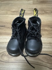 Dr. Martens 1460 I Black Leather Combat Boots Unisex Kids US 4 UK 3 EU 19