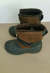 KIDS ROC-A-BOUTS „ALPINE“ Brown/BLACK WINTER BOOTS SIZE 13 M