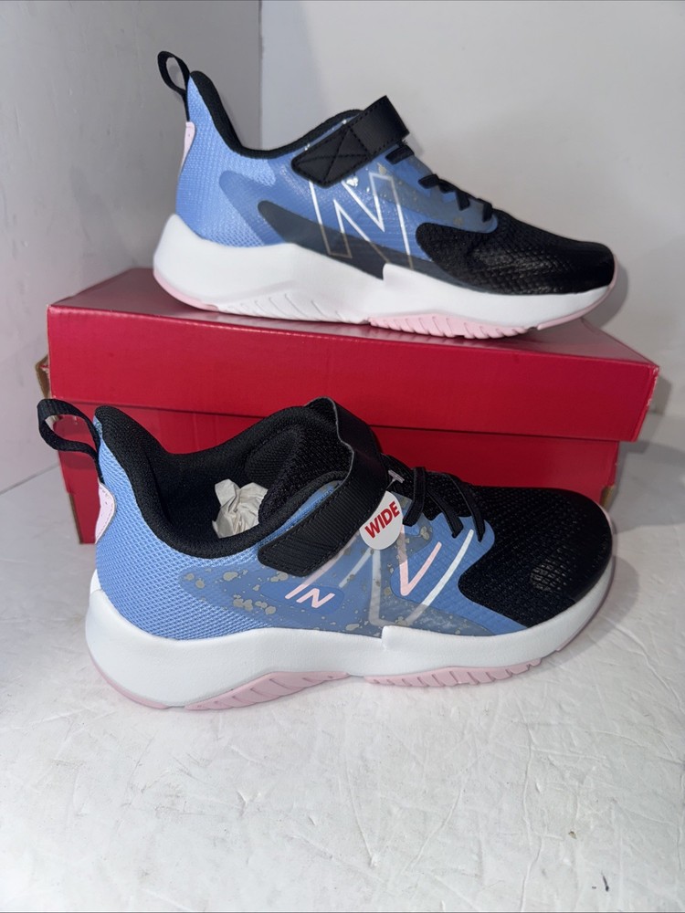 New Balance Rave Run v2 Bungee Lace with Top Strap, kids Blue, Pink, Black, 6W