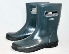 BOGS Youth Kids Skipper Rubber Rain Boot 72148-410 Size 5 EUR 38 Blue Pull On