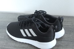 Adidas Lite Racer Cloudfoam Black White Running Shoes Sneakers BB7051 Youth 3