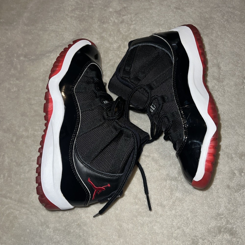 NIKE JORDAN 11 RETRO BRED (PS) BLACK-RED SZ 3Y [378039-061] 100%AUTHENTIC 2019