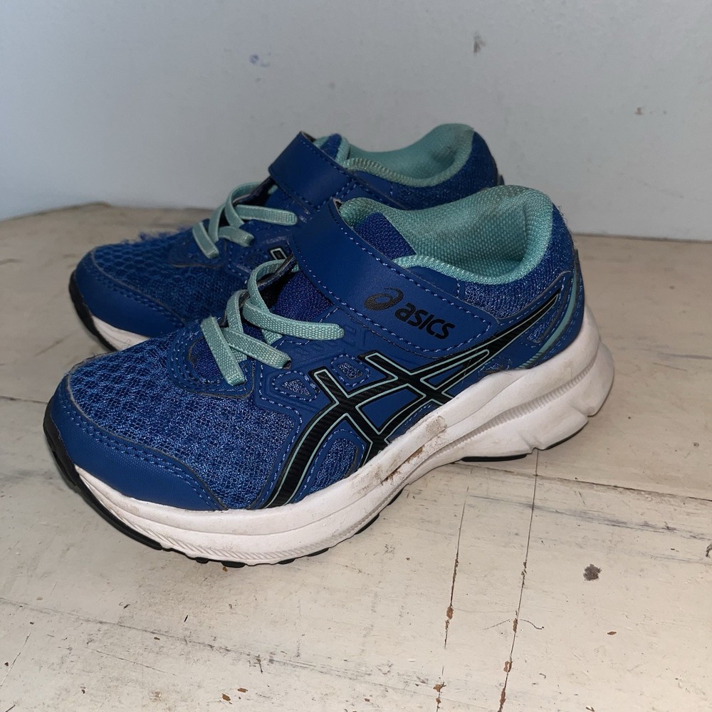 ASICS Kids Blue White Preschool Jolt 3 Shoes – Size K10