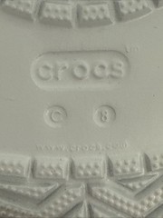 Crocs Bayaband Classic Clog Sky Blue With Green And White Unisex Size 8 Child