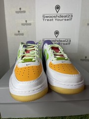 Kid’s 4Y Nike Air Force 1 LV8 (GS) White green Yellow Purple FD1035-100