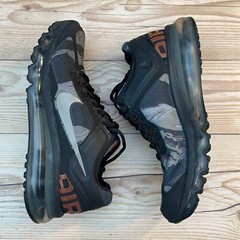 Nike Air Max 2013 Camo Black/Grey/Orange Kids Size 6Y / Women’s Size 7.5