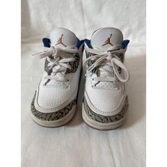 Jordan 3 Retro Wizards White Blue Grey Elephant Print DM0968-148 Kids 9C