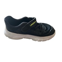 Under Armour Kids Assert 9 Black Lime Green Running Shoe Sneakers 7K 3024637-003