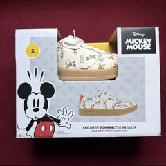 2026 Aldi X Disney Mickey Mouse Children’s Sneaker Size 2 New In Box