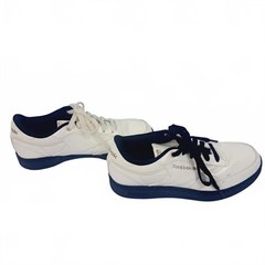Reebok Classics Club C Chalk White Black Tennis Shoes Sneakers Youth Size 4.5