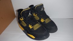 Air Jordan 4 Retro GS (Grade School) Yellow Thunder Size 5.5
