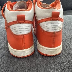 Nike Dunk High SP GS Syracuse Junior Youth Trainers White Orange US 5 DB2179-100