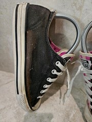 Converse All Star Chucks Multi Colored Youth Size 5 Black Pink Chuck Taylor Low