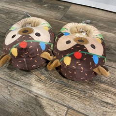 ORIGINAL SQUISHMALLOWS Christmas Reindeer Slippers Size 13-1 Kids Used