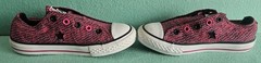 Converse Shoes Junior 12 One Star Sneakers Pink Lace Up Casual Round Toe 46619FT
