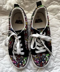 Ground Up Super Mario Kids‘ Multicolor Canvas Sneakers Size 4 Mario Luigi