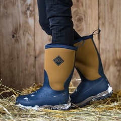 Muck Kid’s Rugged II Boot – Navy/Tan