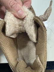 Ugg Kids Youth Size 4 Lowmel Suede & Canvas Sneaker sand color