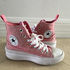 Converse Chuck Taylor All Star High Top Canvas Sneakers Pink Youth US 4 A12302C