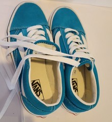 VANS Old Skool Low Top Shoes Sneakers Youth Kids Size US 2 UK 1.5 EUR 32.5 BLUE