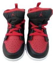 Kids Air Jordan 1 Mid Bred Style Black, Gym Red, and White Size 8C Toddler