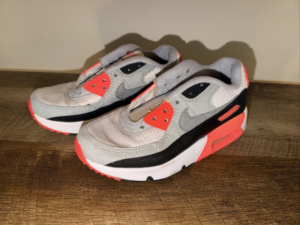 Nike Air Max 90 ‘Infrared’ 2020 Kids Size 13C Sneakers DC8332-100 (L5)