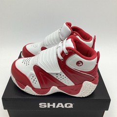 Shaq Devastator Kids‘ Basketball Shoes Size 9 White/Red Mid-Top