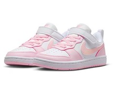Nike Court Borough Low 2 Pink/White Low Top Leather Kids 2Y DV5457-105